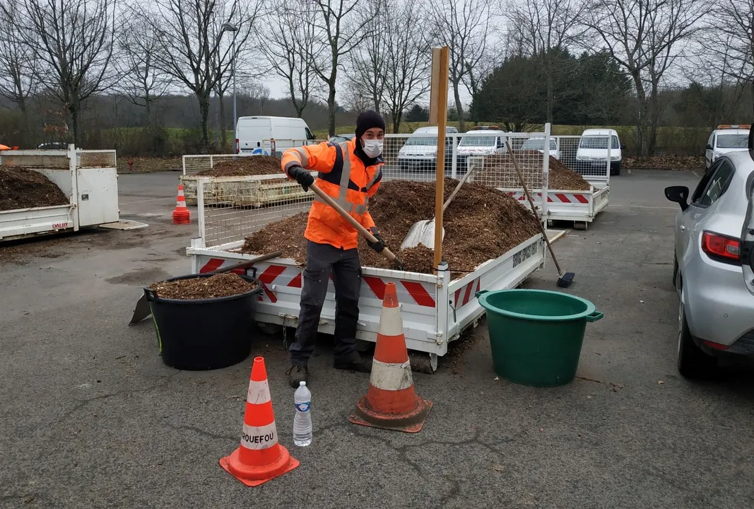 Déjà en 2021, les habitants ont pu récuérer du broyat